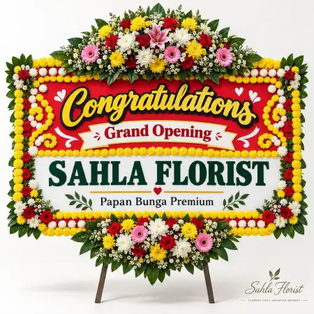 Papan Bunga Ucapan Selamat Mlati