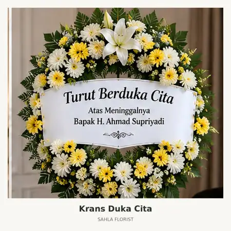 Krans Bunga Duka Mlati